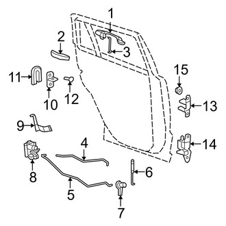 Dodge OE - Rear Door - Lock & Hardware