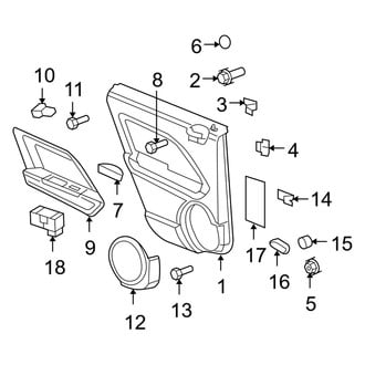 Dodge OE - Rear Door - Interior Trim