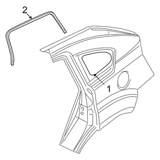Dodge OE - Quarter Panel - Glass