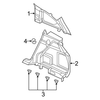 Dodge OE - Quarter Panel - Interior Trim