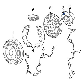 Dodge OE - Rear Wheel Lug Stud