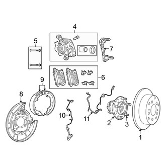 Dodge OE - Rear Suspension - Brake Components (Disc Brakes)