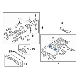 Dodge OE - Rear Right Trunk Floor Access Cover