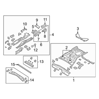 Dodge OE - Rear Body & Floor - Floor & Rails