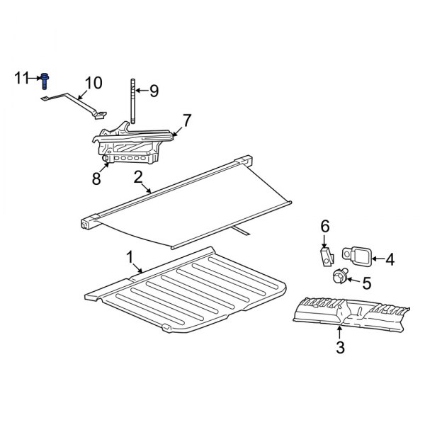 Dodge OE 6105077AA Floor Jack Bolt