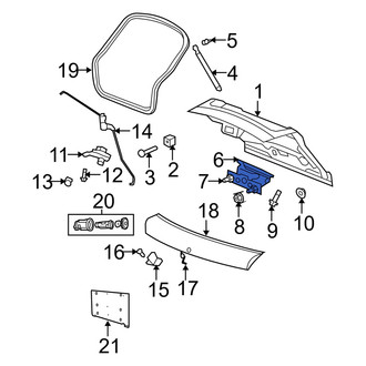 Dodge OE - Rear Left Liftgate Hinge