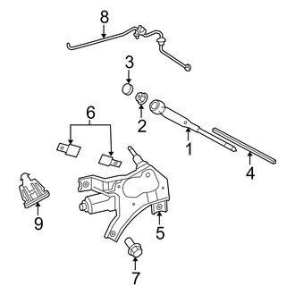 Dodge OE - Lift Gate - Wiper & Washer Components