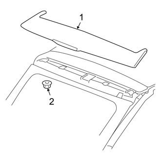 Dodge OE - Lift Gate - Spoiler