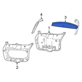 Dodge OE - Rear Upper Liftgate Trim Cover