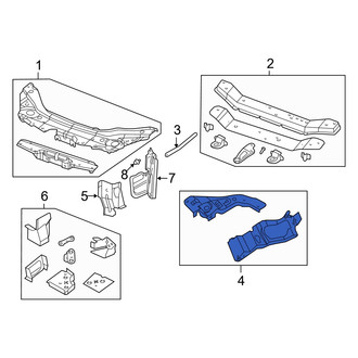 Dodge OE - Front Left Radiator Support Side Panel