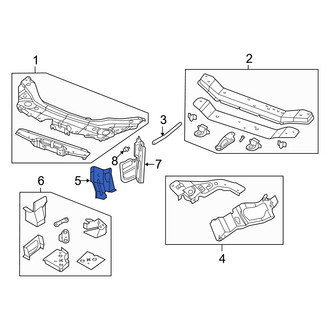 Dodge OE - Right Radiator Support Side Panel Bracket
