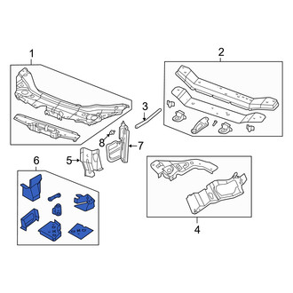 Dodge OE - Front Left Radiator Support Panel Reinforcement