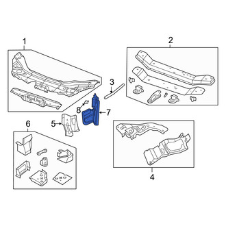 Dodge OE - Front Left Radiator Support Air Deflector