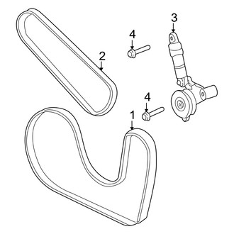 Dodge OE - Cooling - Belts & Pulleys (SXT Sedan J / X Engine VIN Character)