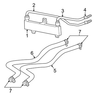 Dodge OE - Cooling - Trans Oil Cooler (Sedan X Engine VIN Character)
