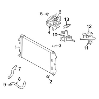 Dodge OE - Cooling - Radiator & Components (Sedan 2.7L)
