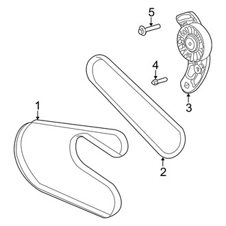 Dodge OE - Cooling - Belts & Pulleys (Sedan 2.7L)