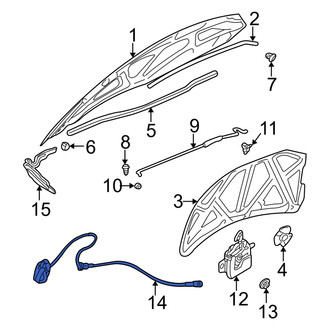 Dodge OE - Front Hood Release Cable