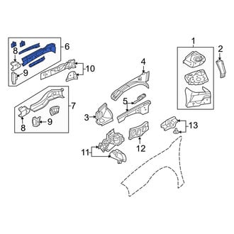 Dodge OE - Front Right Frame Side Member Assembly