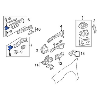Dodge OE - Front Left Frame Rail End