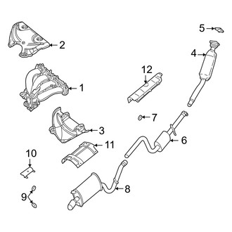 Dodge OE - Exhaust System - Exhaust Components (Sedan)