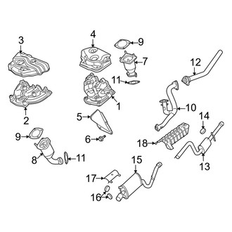 Dodge OE - Exhaust System - Exhaust Components (2.7L)