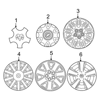 Dodge OE - Wheels - Covers & Trim (Sedan)