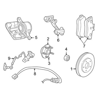 Dodge OE - Front Suspension - Brake Components