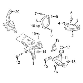 Dodge OE - Front Suspension - Suspension Components (Sedan)