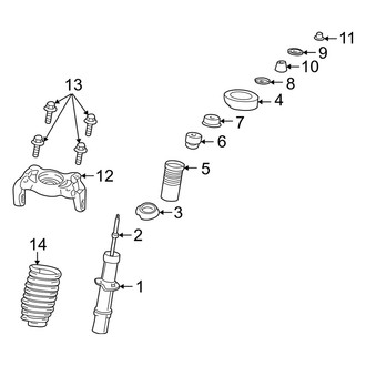 Dodge OE - Front Suspension - Struts & Components (Sedan)