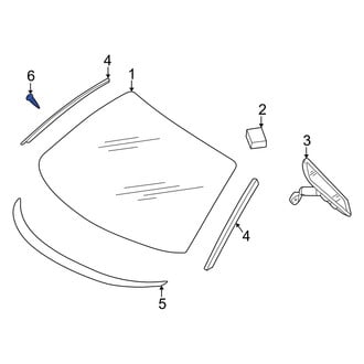 Dodge OE - Front Upper Windshield Molding Screw