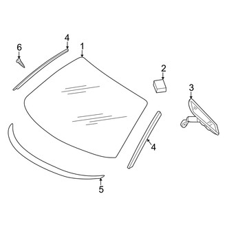 Dodge OE - Windshield - Glass (Sedan)