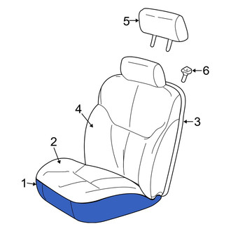Dodge OE - Front Seat Cushion Foam