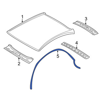 Dodge OE - Left Roof Drip Molding