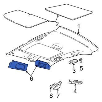 Dodge OE - Left Sun Visor