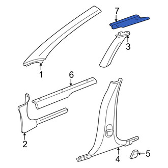 Dodge OE - Rear Right Door Sill Plate