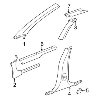 Dodge OE - Pillars, Rocker & Floor - Interior Trim (Sedan)