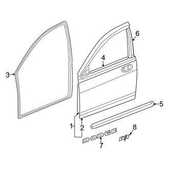 Dodge OE - Front Door - Door & Components