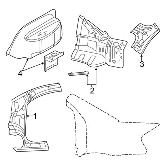Dodge OE - Quarter Panel - Inner Structure