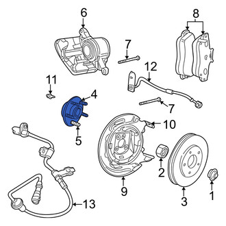 Dodge OE - Rear Wheel Bearing and Hub Assembly