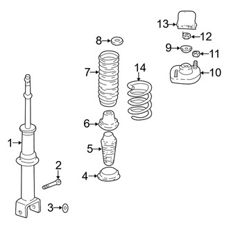 Dodge OE - Rear Suspension - Shocks & Components (Sedan)