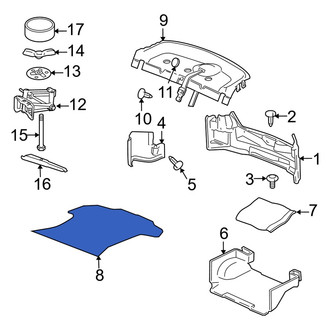 Dodge OE - Rear Trunk Mat
