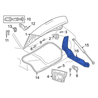 Dodge OE - Rear Left Deck Lid Hinge