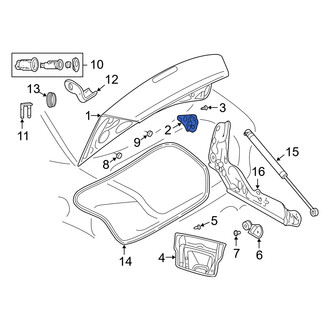 Dodge OE - Rear Deck Lid Latch
