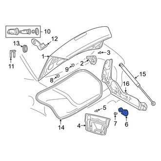 Dodge OE - Rear Deck Lid Striker