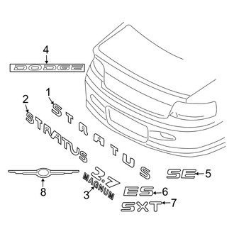 Dodge OE - Trunk Lid - Exterior Trim