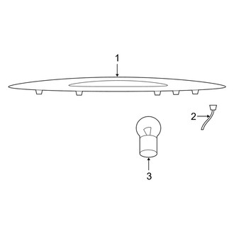 Dodge OE - Rear Lamps - High Mounted Stop Lamp (Sedan)