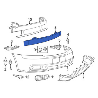 Dodge OE - Front Bumper Impact Absorber