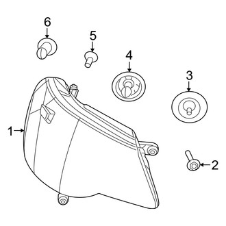 Dodge OE - Front Lamps - Headlamp Components
