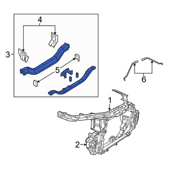 Dodge OE - Right Radiator Support Panel Reinforcement